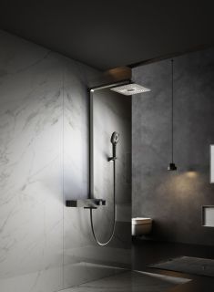 Душевая стойка Vincea Inspire VSFS-3I13TMB термостатическая, черный